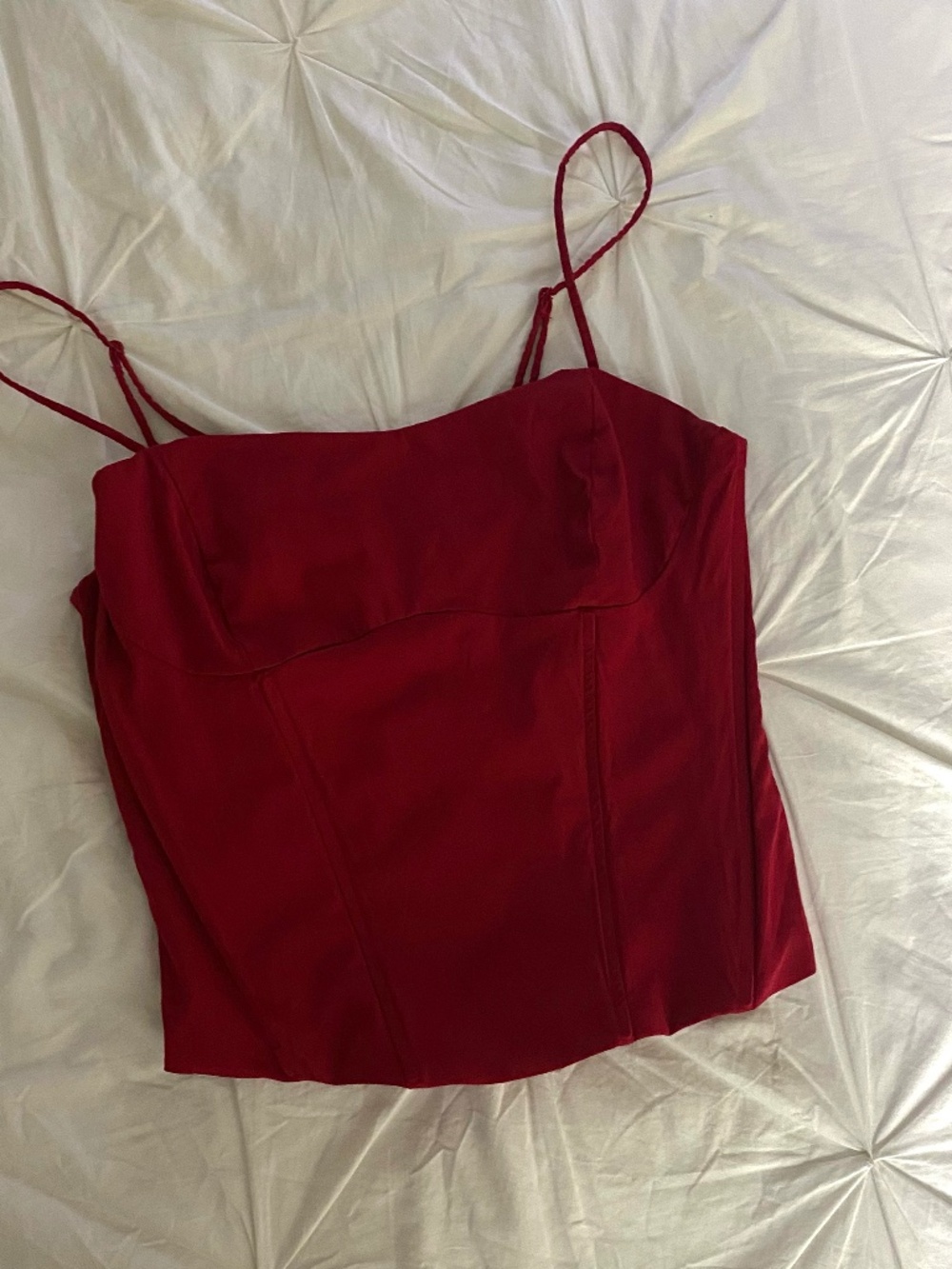 Garage Red Corset Top